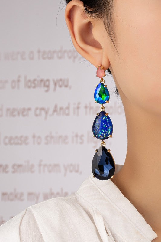 Blue Gemstone Teardrop