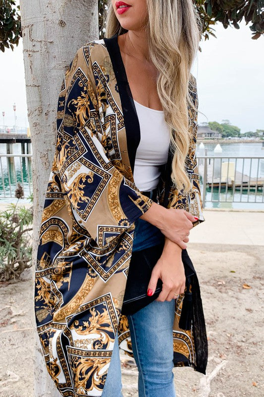 Multi Classy Printed Kimono