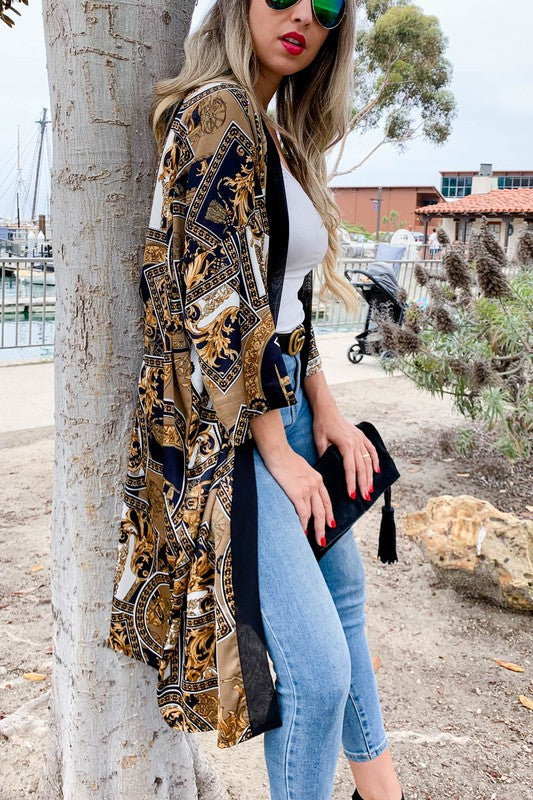 Multi Classy Printed Kimono