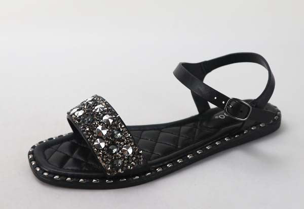 Midnight Crystal Sandals