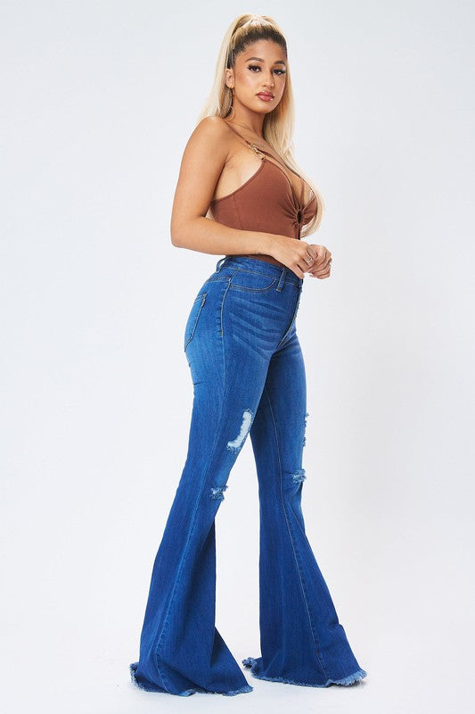 Distressed Bell Bottoms