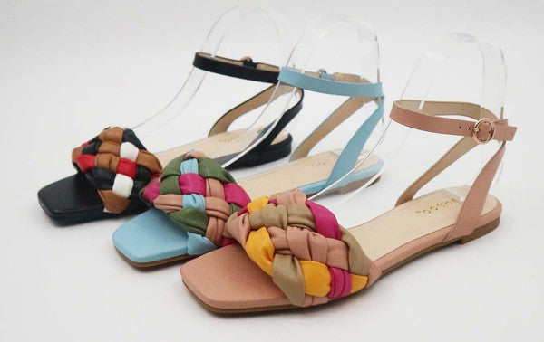 Tangled Blue Sandals