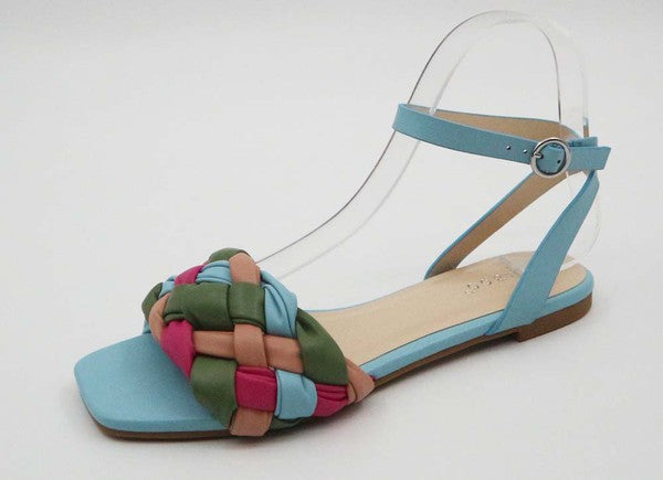 Tangled Blue Sandals